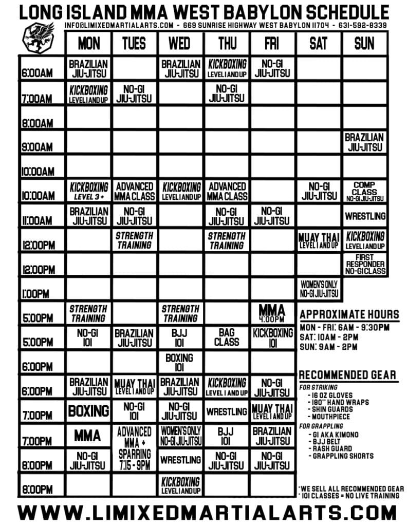 Gym Schedule