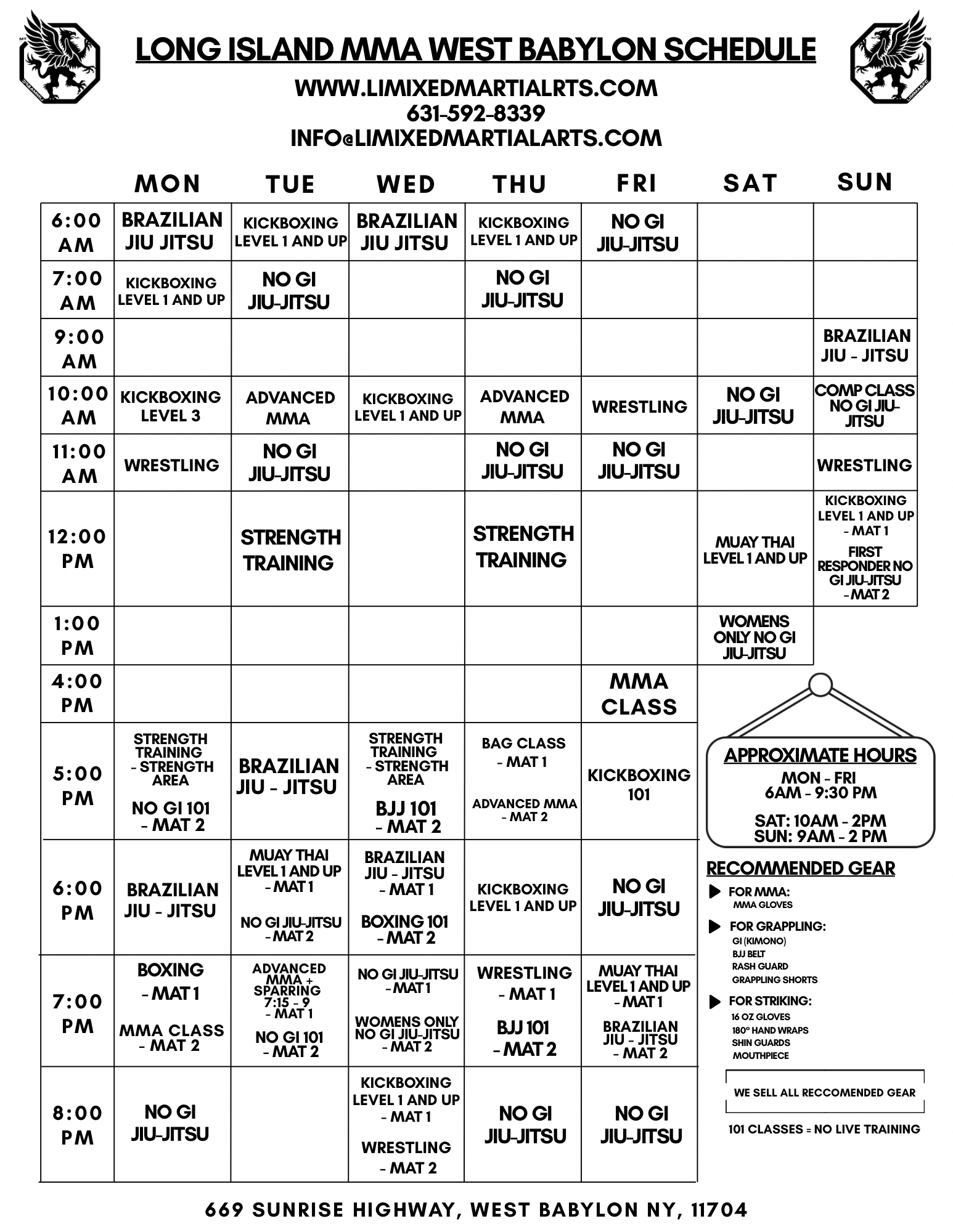 Schedule 2025